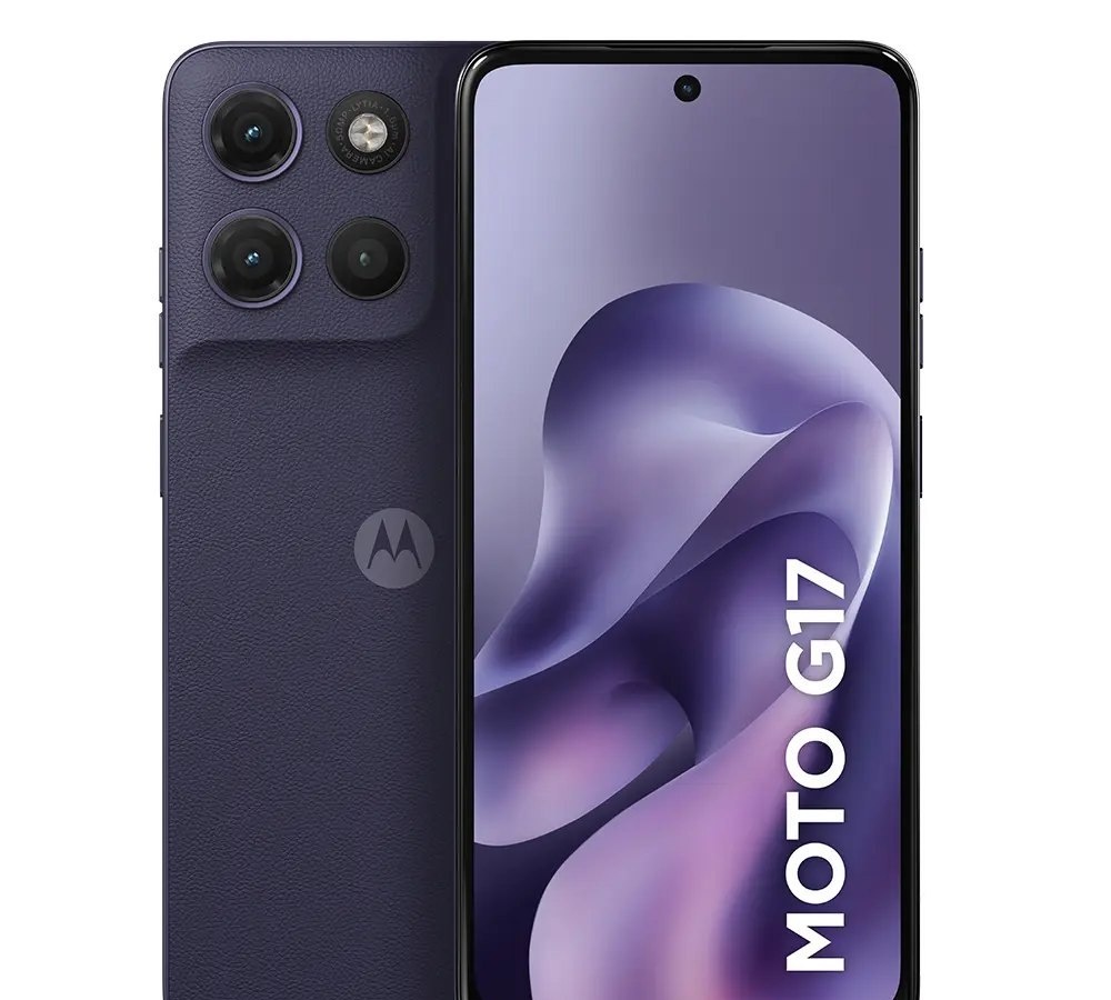 Smartphone Motorola Moto G17 4g - 128gb 4gb Ram  8gb Ram Boost, Camera 50mp Sony Lytia 600, Tela Fhd 60hz, Bateria 5200 Mah - Roxo