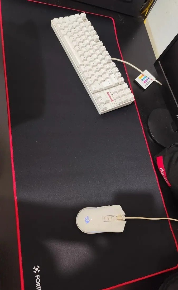 Mouse Pad Gamer Fortrek Vermelho MPG104 90x40cm Antiderrapante
