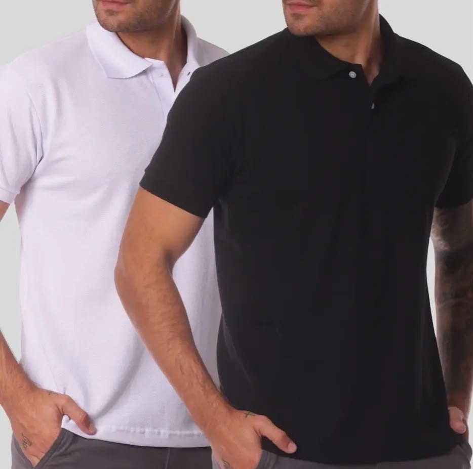 Kit 2 Camisa Polo Piquet
