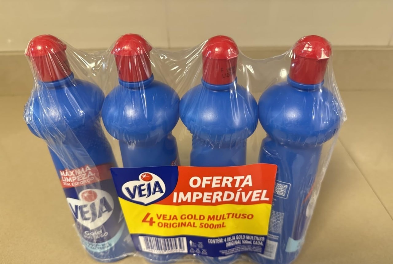Kit 04 un. Veja Gold Original Limpador Multiuso 500ml