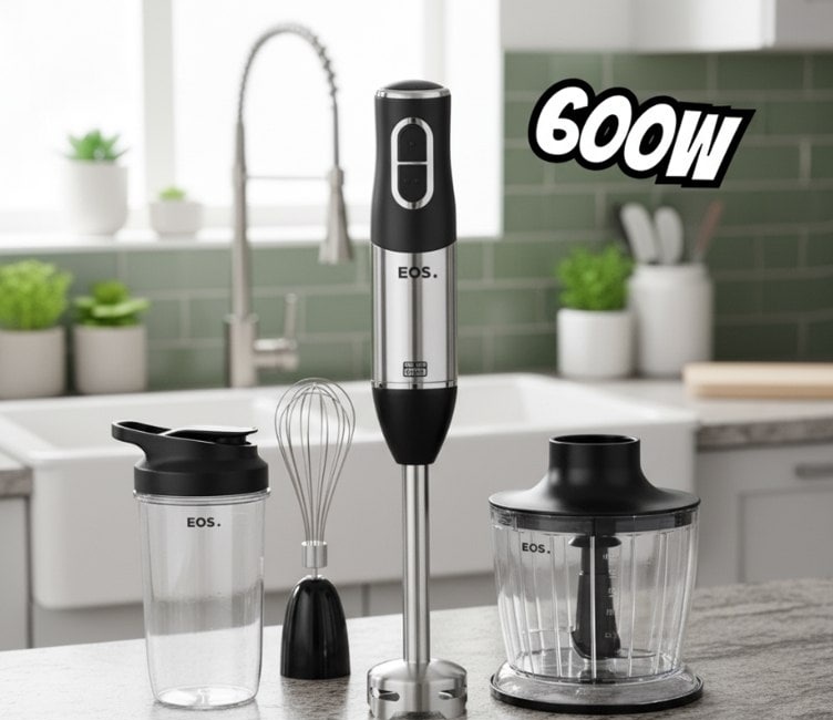 Mixer EOS EMX02 Aço Inoxidável e Preto 60 Hz 600W 127v