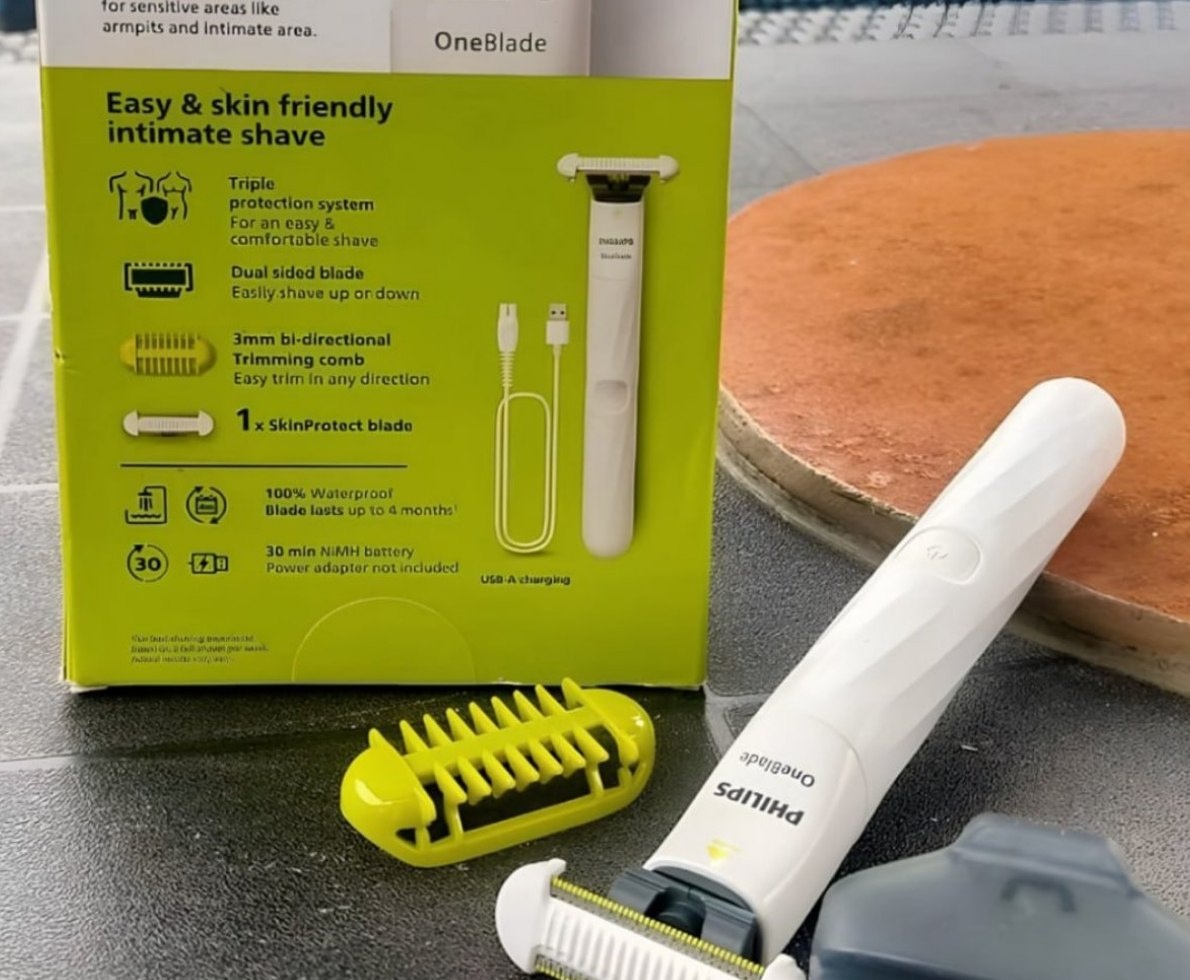 Aparador e Raspador Oneblade Intimate Philips