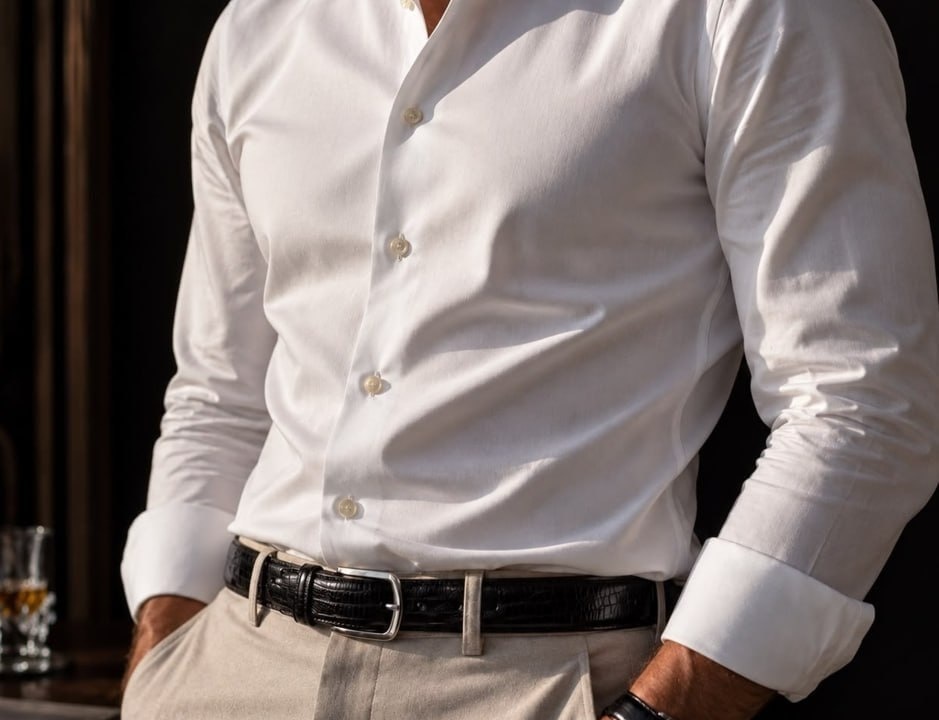 Camisa Social Manga Longa Slim Fit