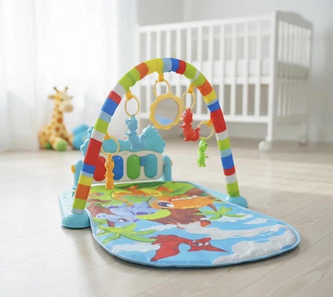 Tapete de Atividades Para Bebê Piano Play Funny Dino Maxi Baby