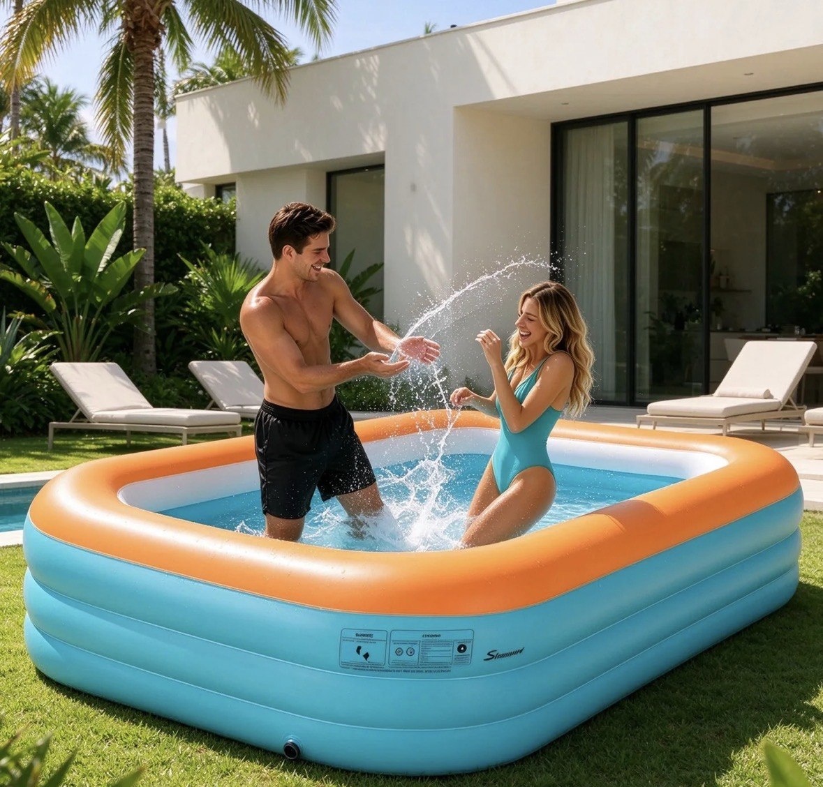 Piscina Inflável Redonda Summit Pulse 2300l Portátil 2.6m3c