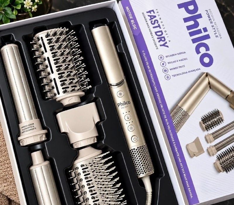 Secador de Cabelos Philco 4 em 1 Dobrável 127V