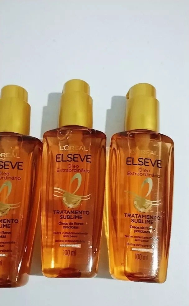 Kit 3 Óleos Capilares Elseve LOréal Paris Óleo Extraordinário 100ml