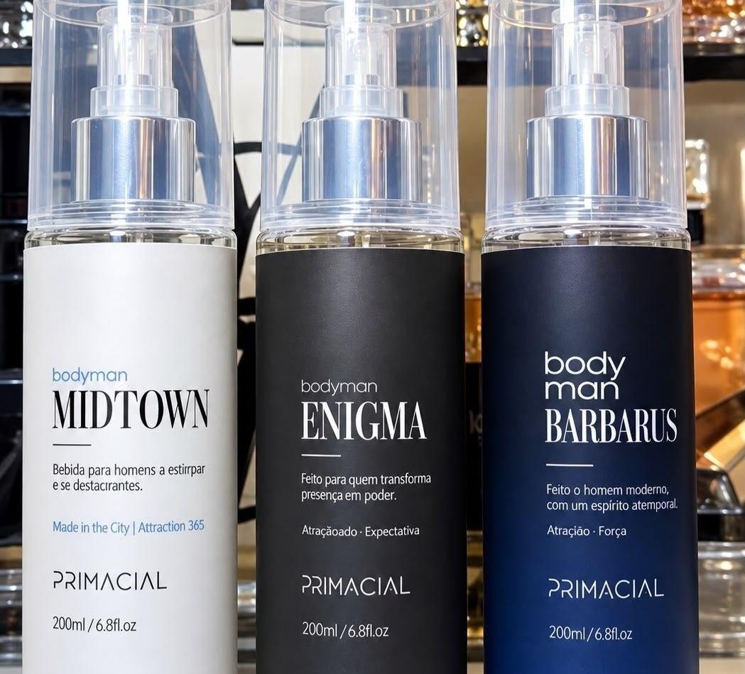 Kit Body Splash Barbarius  Enigma  Midtown 200ml