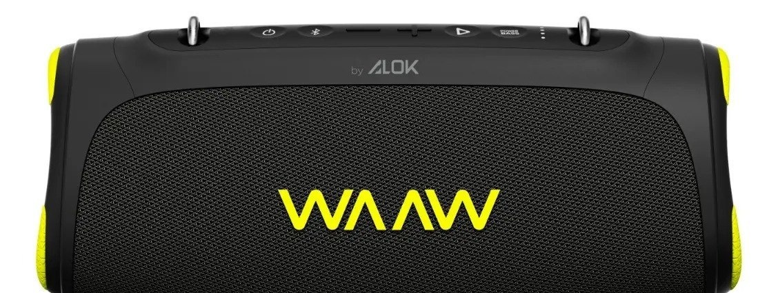 Caixa de Som Waaw by Alok Boom 110 Bluetooth à prova dágua Preta