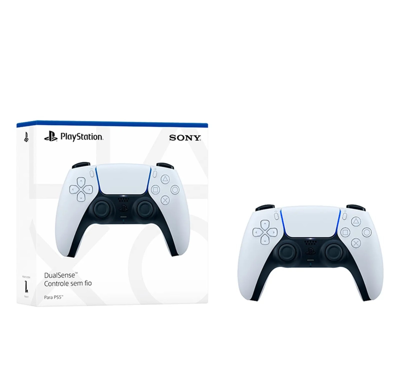 Controle Sony Dualsense Sem Fio White Ps5