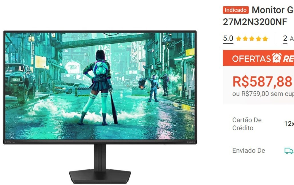 Monitor Gamer Philips EVNIA 27 144Hz 0,5ms IPS