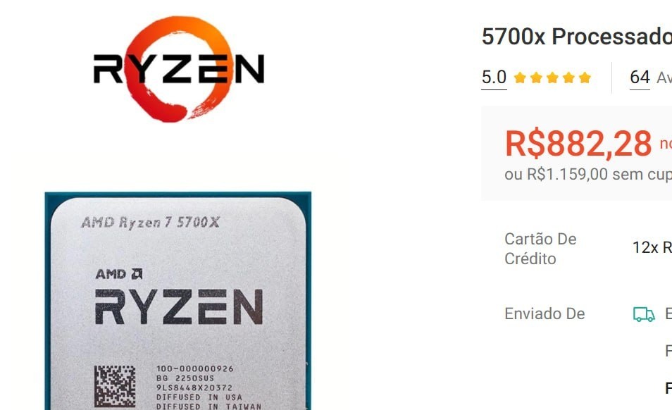 Processador Ryzen 7 5700X