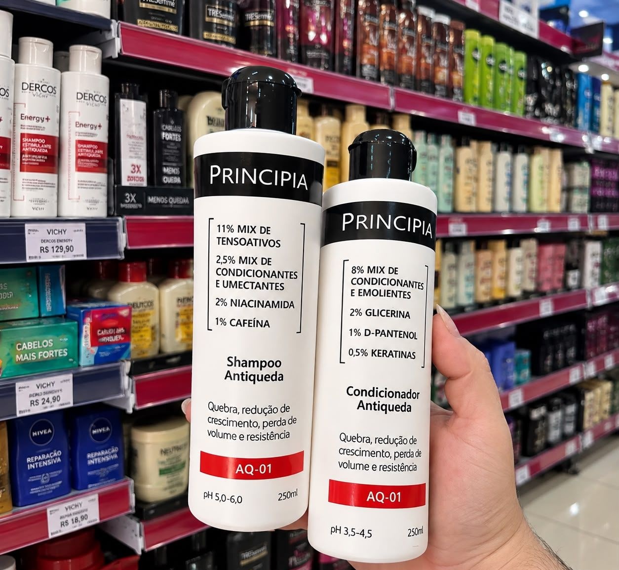 Kit Principia Antiqueda Shampoo 250ml  Condicionador 250ml