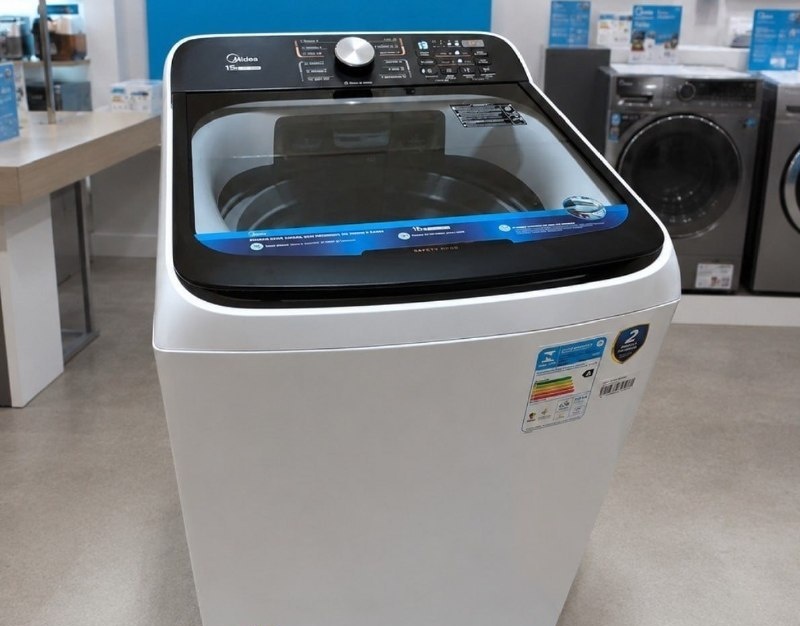 Máquina de Lavar Roupas 15kg Midea Wave Agitator