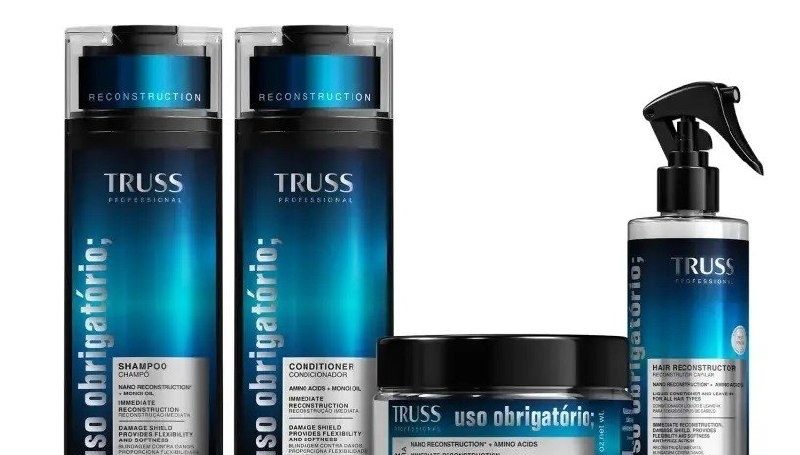 Truss Uso Obrigatório Kit Sh  Cond  Masc  Reconstrutor