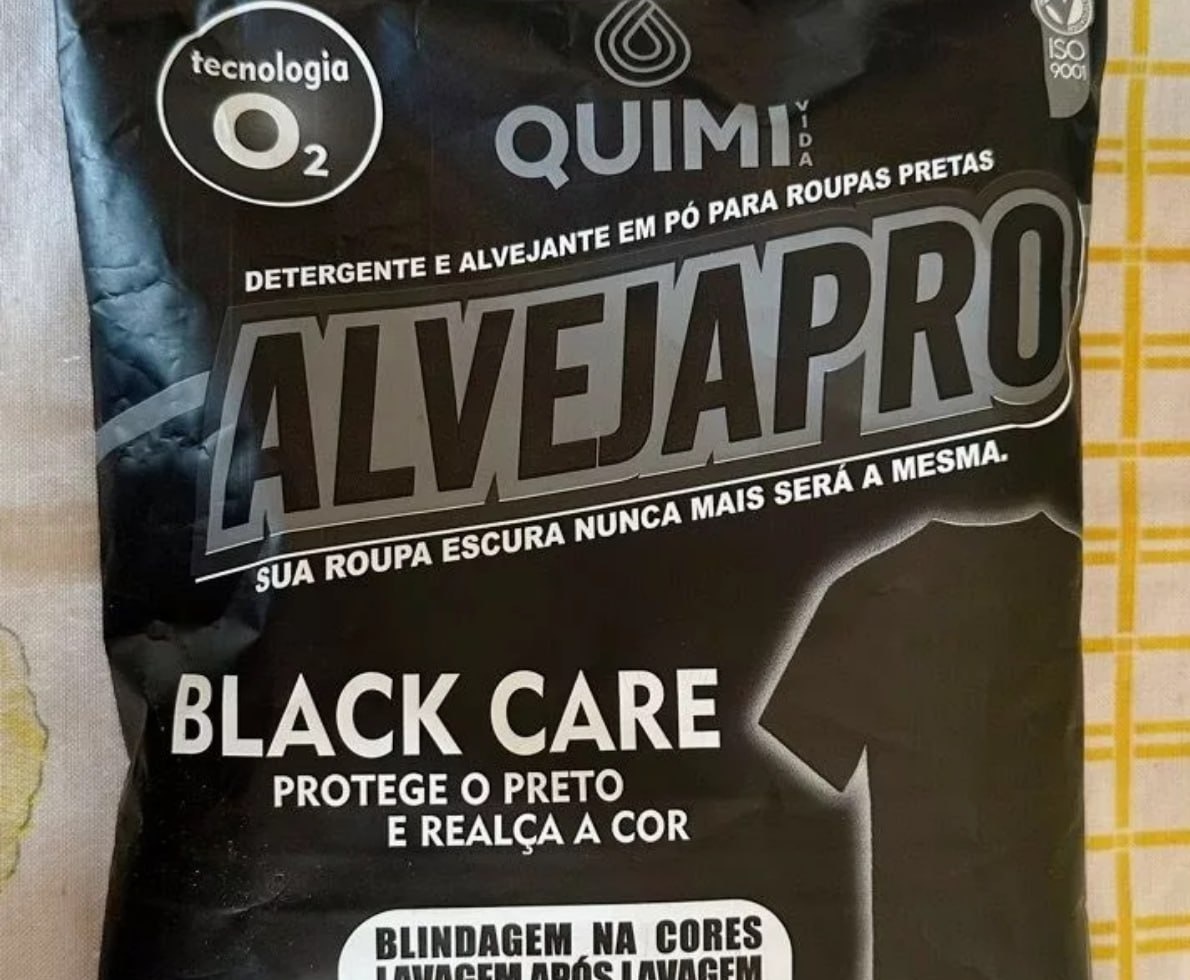 Detergente Roupa Preta 1kg AlvejaPro