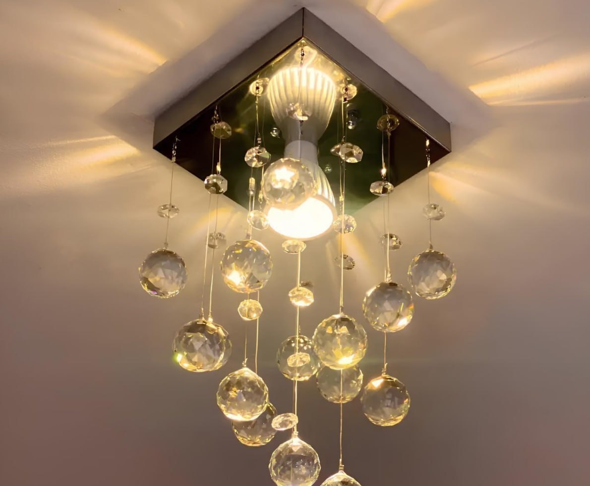 Lustre Cristal Acrílico Quarto Sala