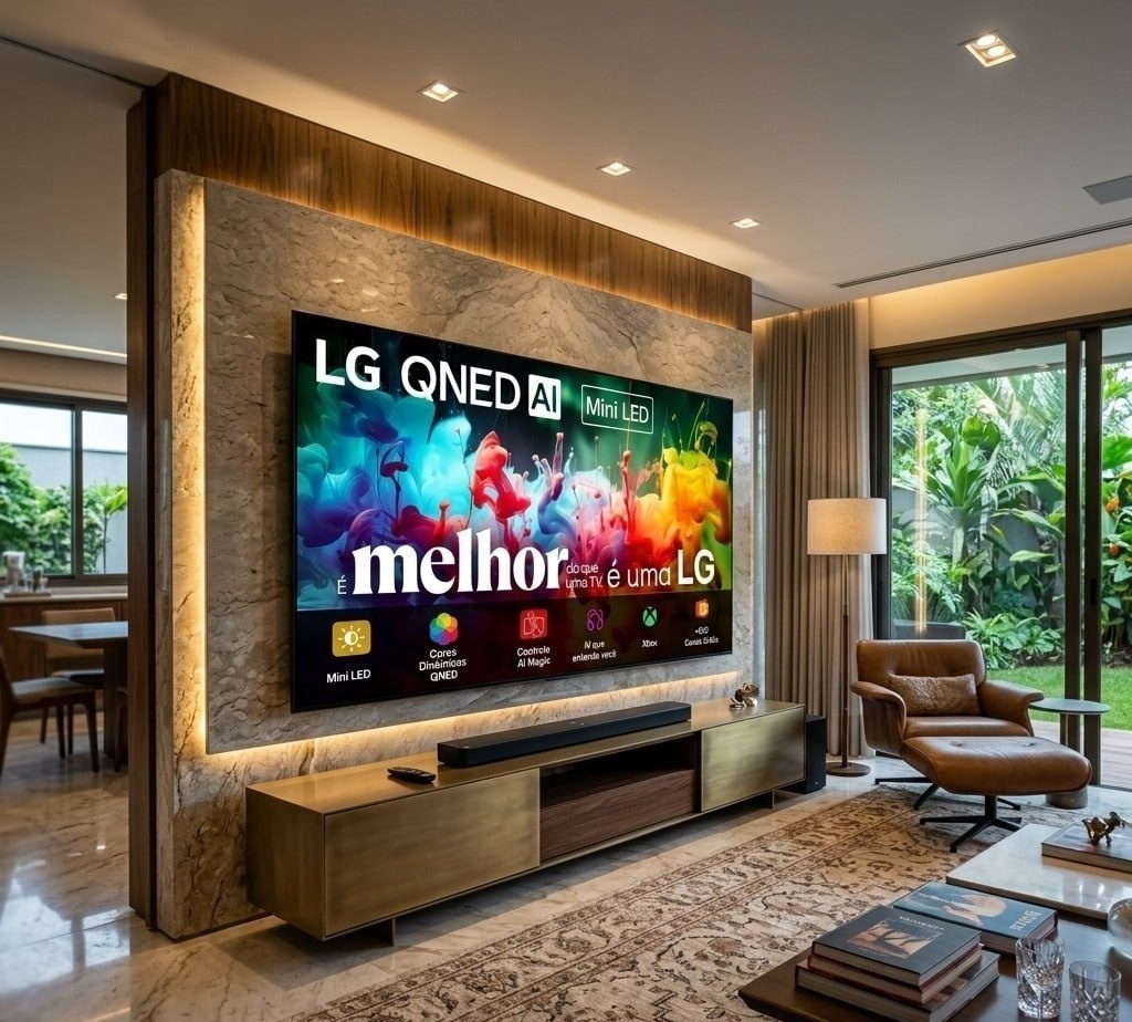 Smart TV 4K 75 LG QNED Mini LED AI 2026