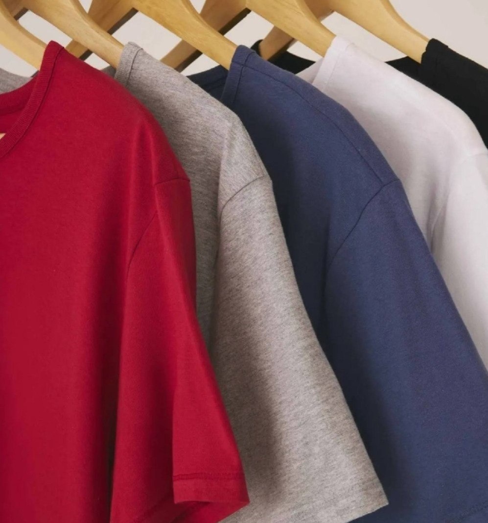 Kit Com 5 Camisetas Básicas Hering