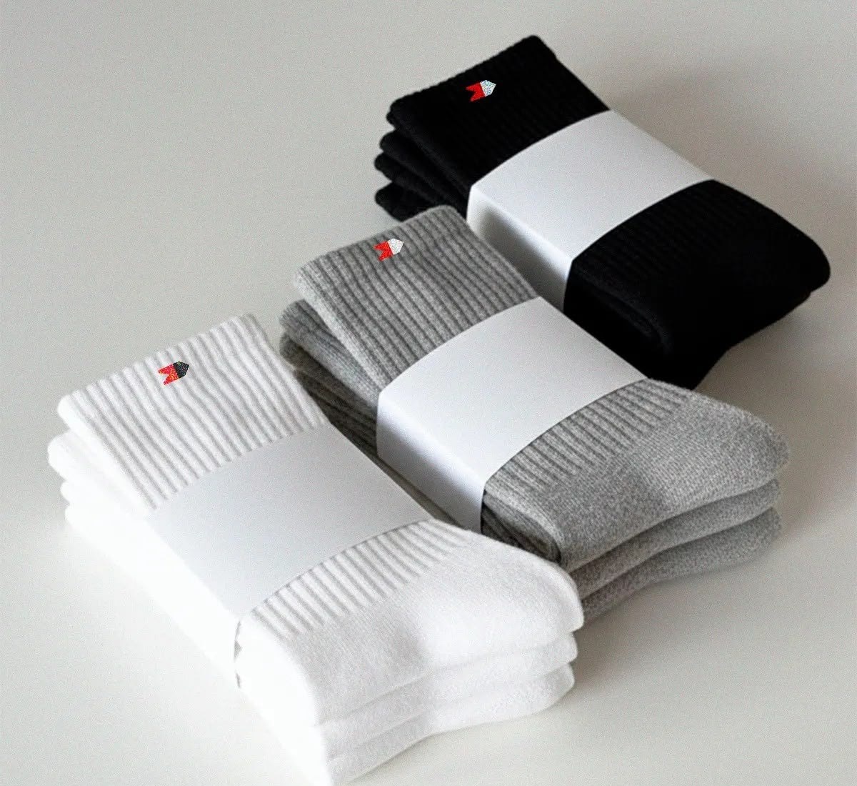 Kit 15 Pares Meias Sport Algodão Cano Médio Sandrini Confort