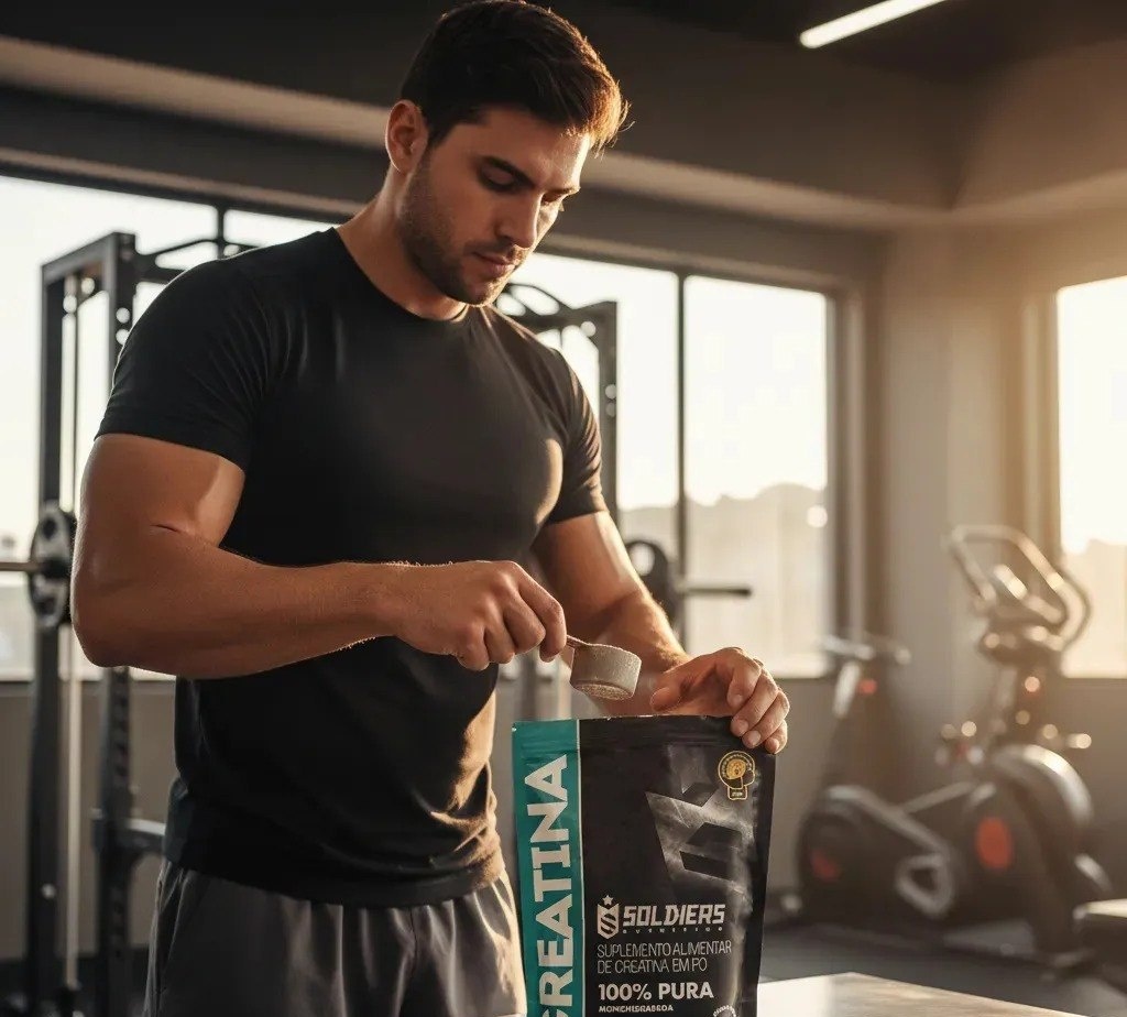 Creatina 600g Suplemento Monohidratada em pó 100 Pura - Soldiers Nutrition