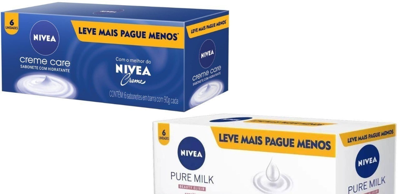 Pack 6 un. Sabonete Nivea 90g