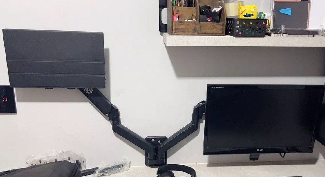 Suporte Articulado de Parede Para 2 Monitores Zinnia Fortress 200 - 17 a 32