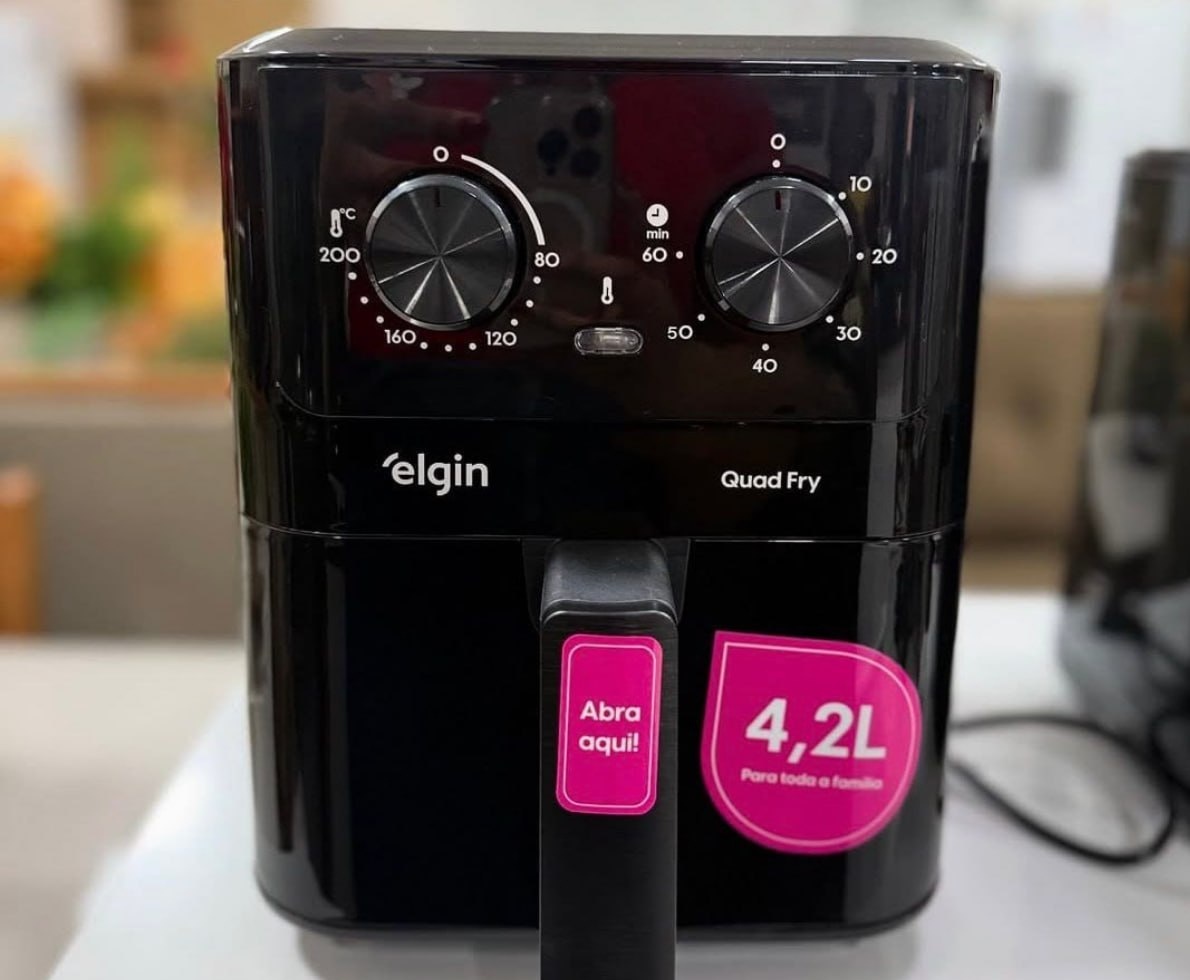Fritadeira Elétrica Air Fryer Quad Fry 4,2 L Elgin