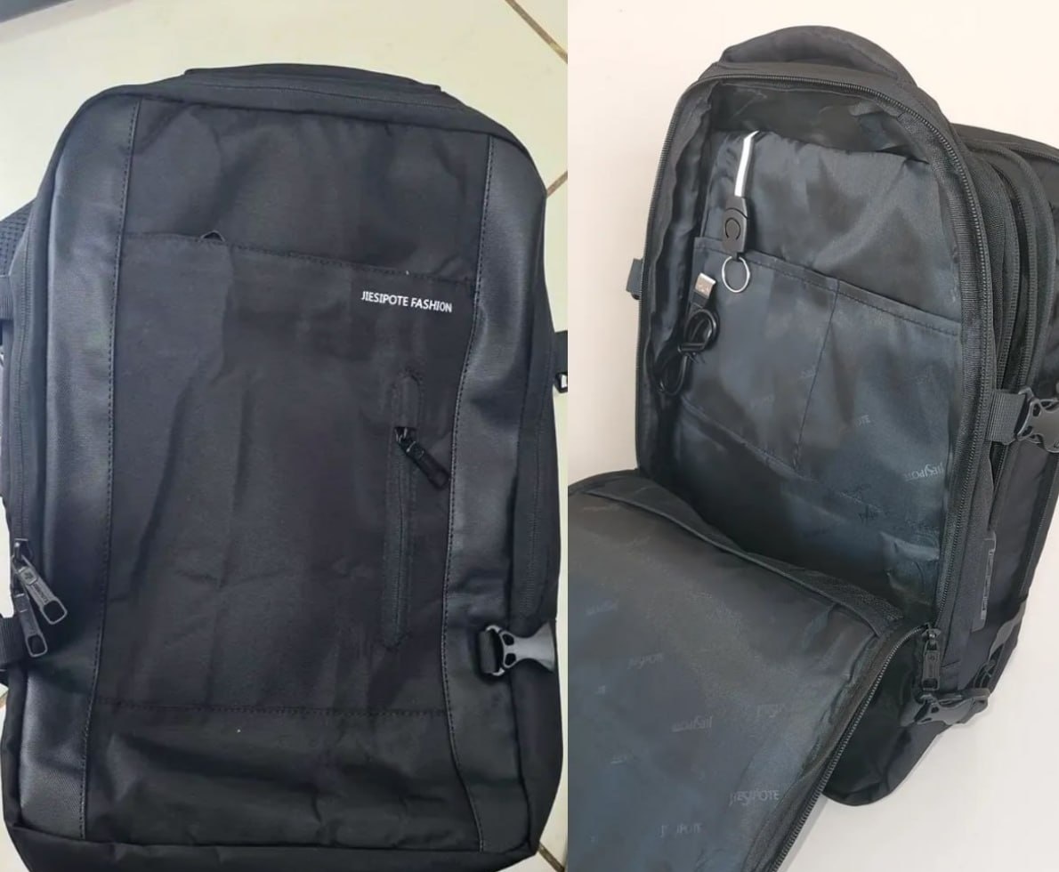 Mochila Para Notebook Impermeável com Porta USB