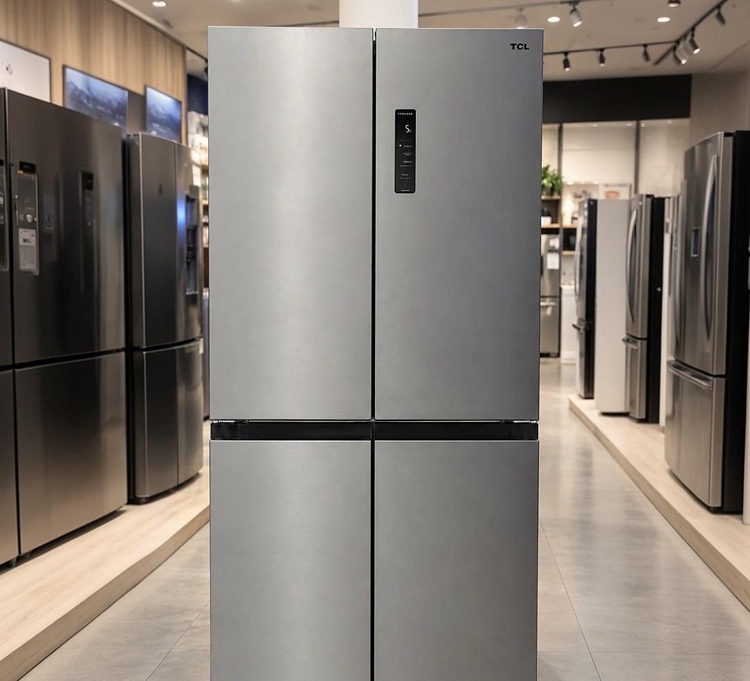 Geladeira TCL 589 Litros Inox Twin Eco Inverter Frost Free Multidoor Espaço Flex 110v