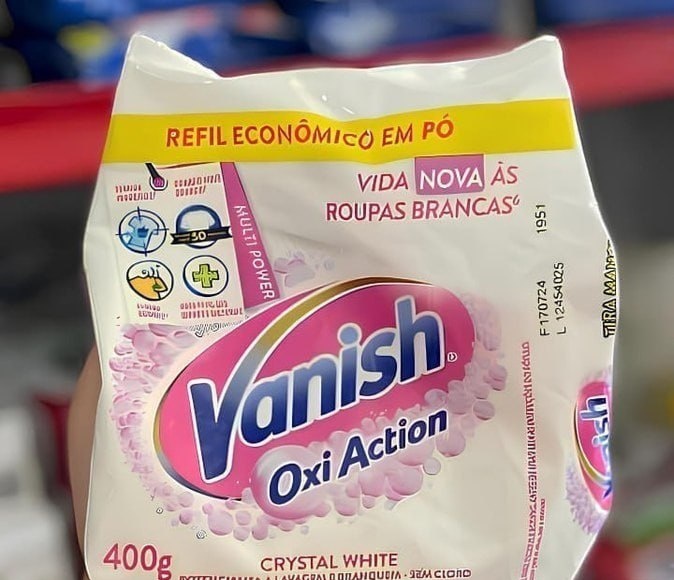 Vanish Tira Manchas em Pó Crystal White Oxi Action 400g