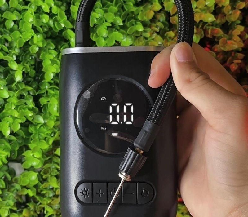 Compressor de Ar Digital Mini Portátil Recarregável 150 Psi