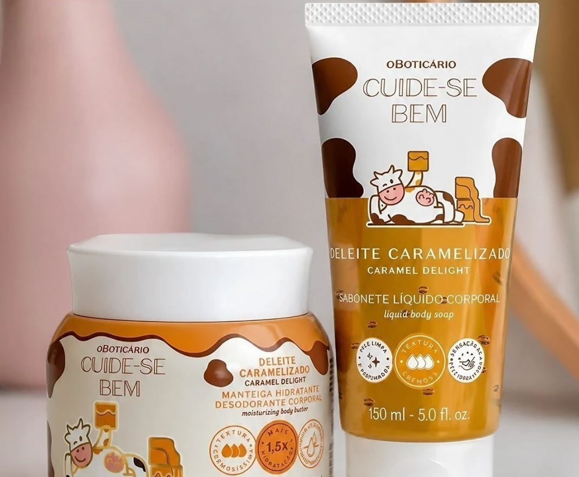 Combo Cuide-se Bem Deleite Caramelizado Manteiga Corporal