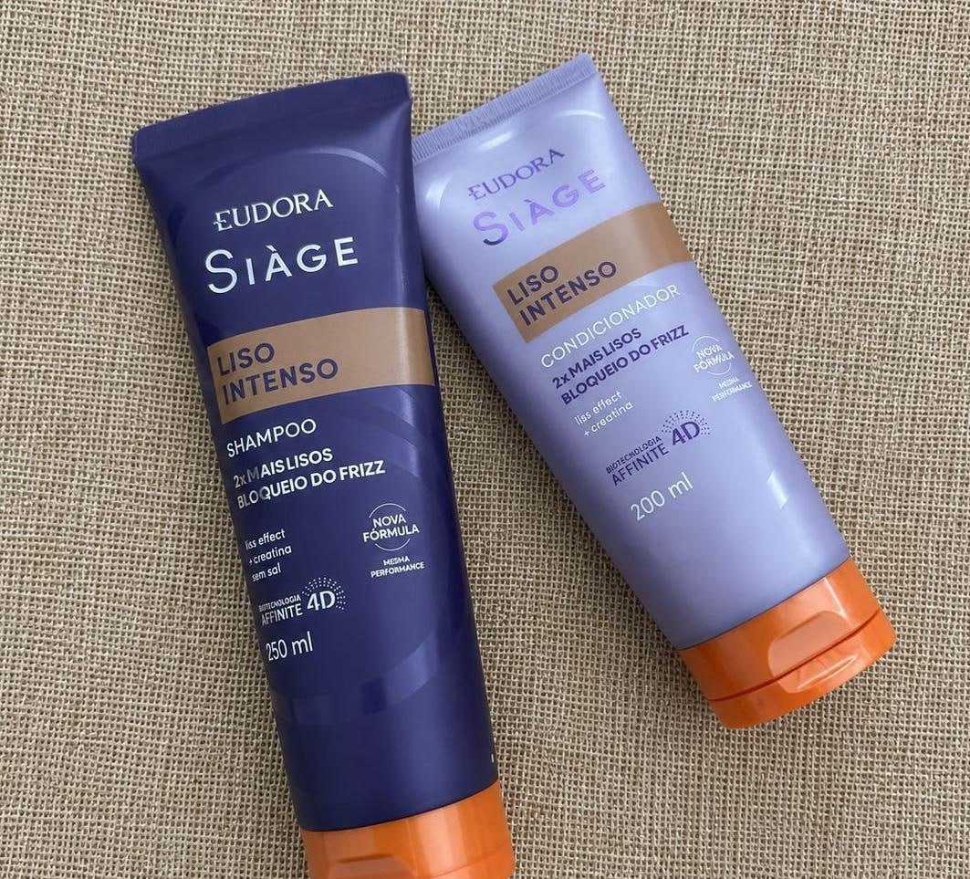 Kit Eudora Siàge Liso Intenso Shampoo 250ml  Condicionador 125ml