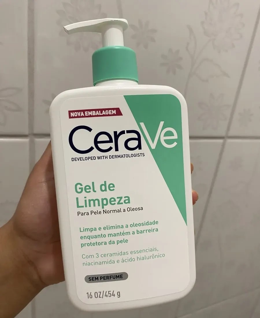 CeraVe Gel de Limpeza Facial p Pele Normal a Oleosa 454ml