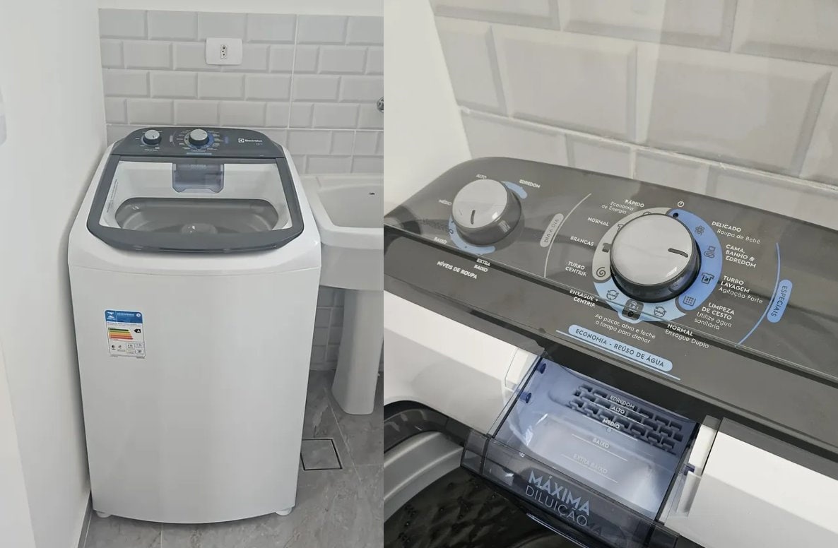 Máquina de Lavar Electrolux 13kg Cesto Inox 127V