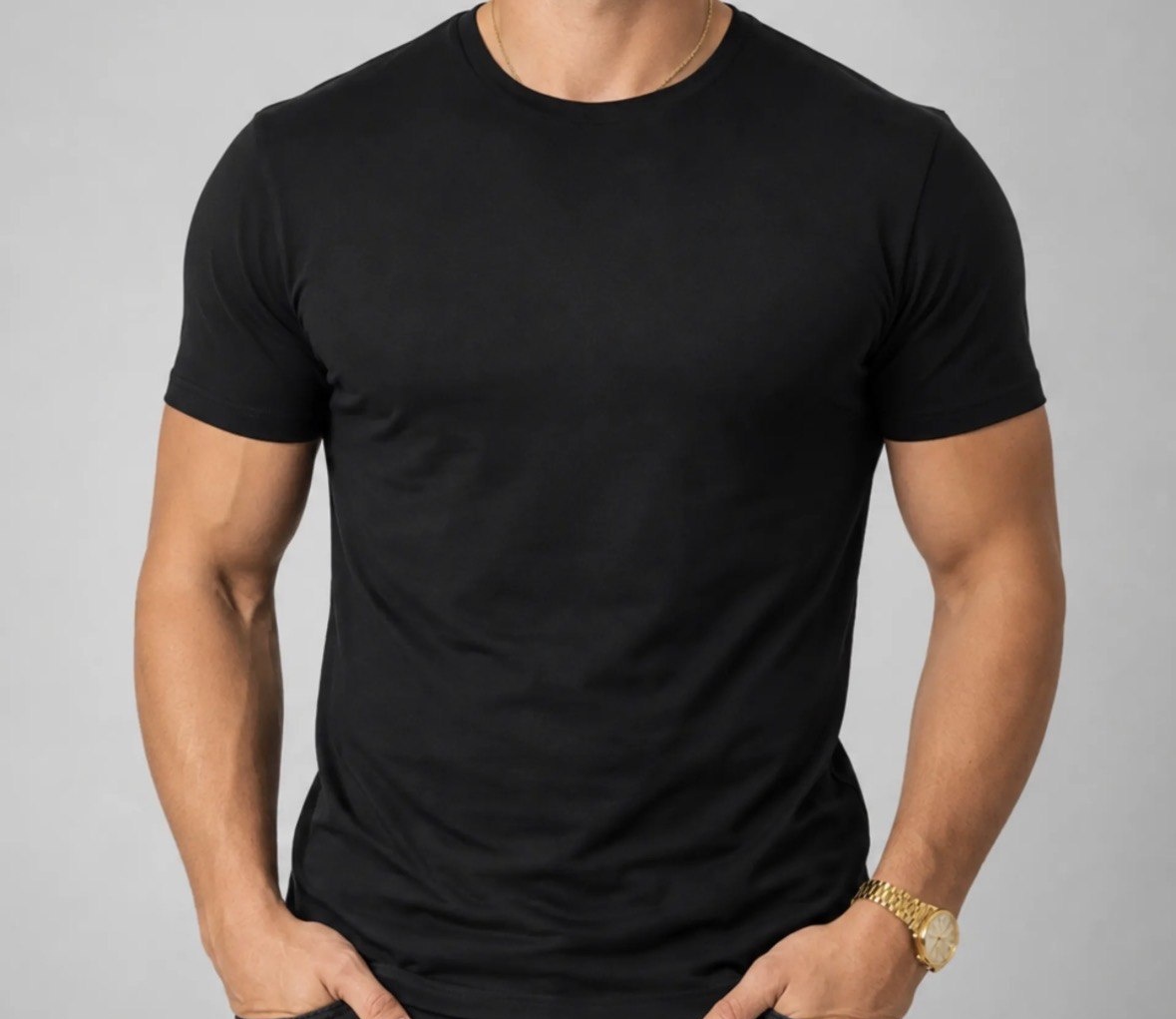 Camiseta Básica Masculina Algodão Lisa Malha Peruana Premium