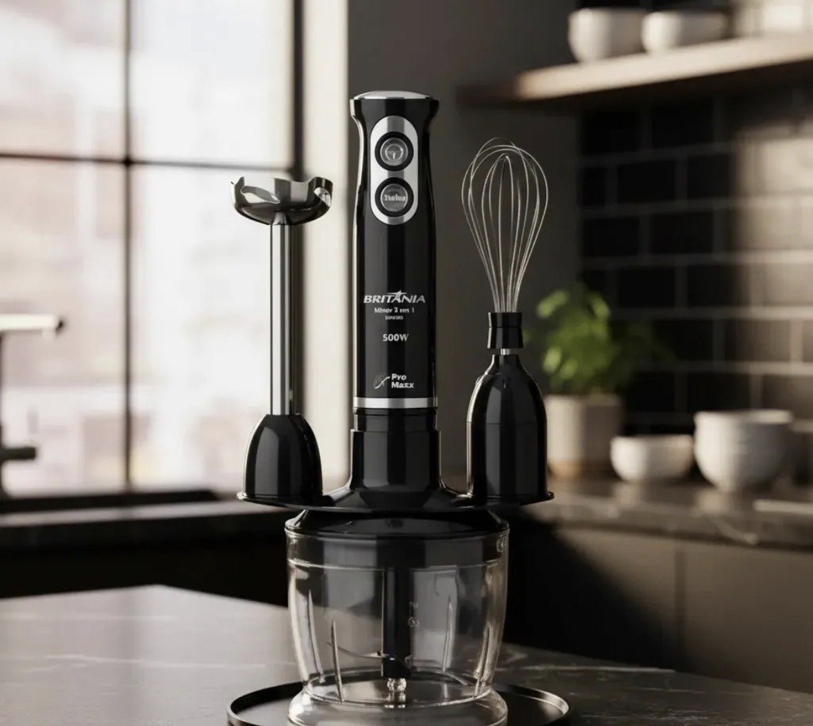 Mixer Bmx400p 3 Em 1 500w Cor Preto Britânia 110v Preto