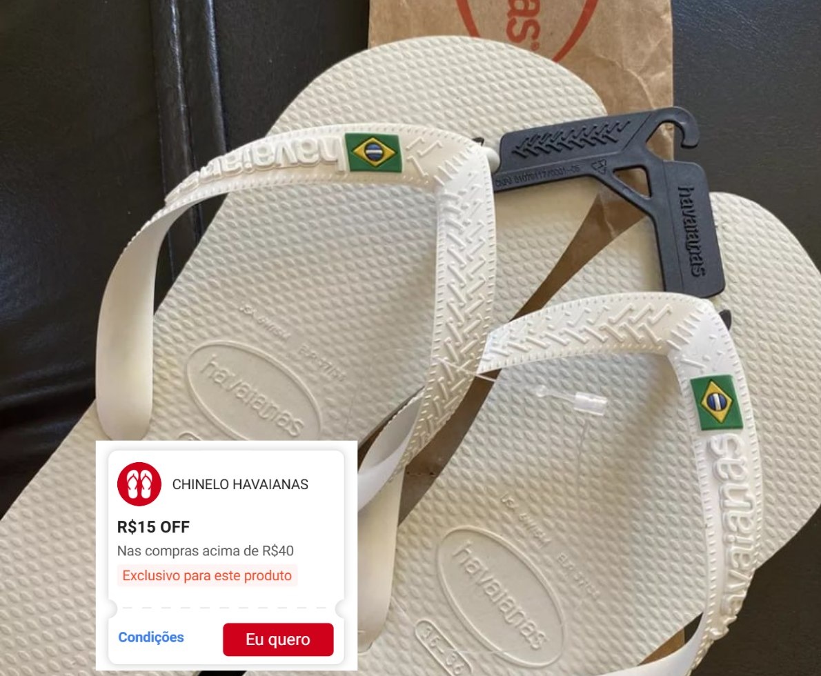 Chinelo Havaianas Brasil Logo