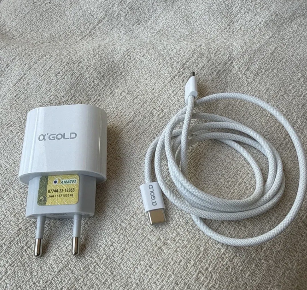Carregador Turbo Super Rápido 30w Para iPhone 15 16 17 Pro Max - Cabo Blindado Tipo Usb C Dtimp