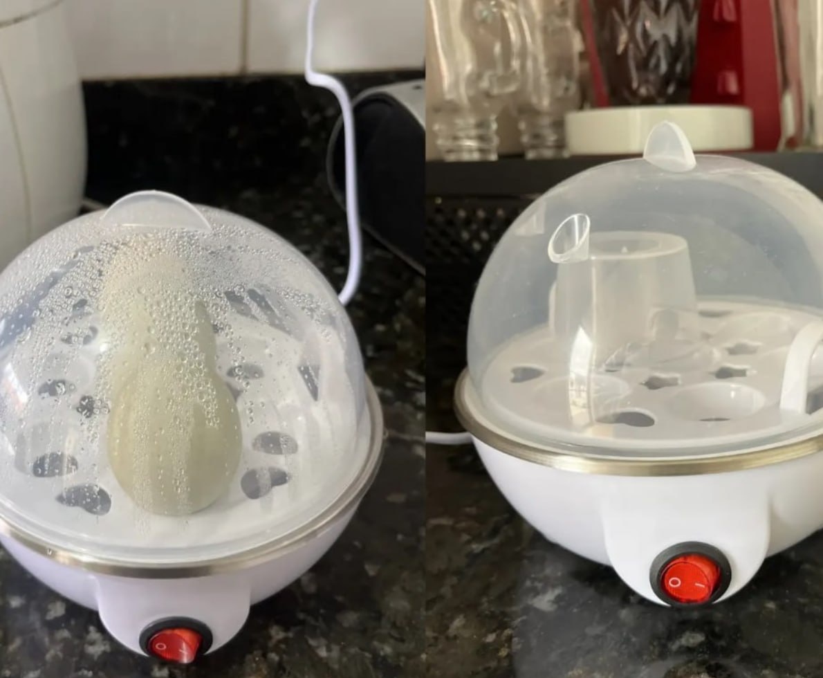 Cozedor De Ovos Automático Panela A Vapor Elétrica