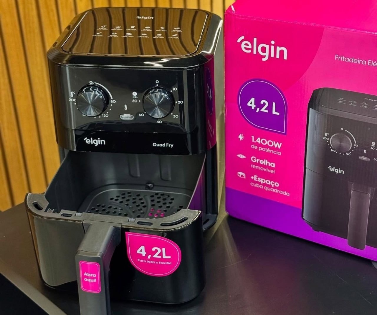 Air Fryer Quad Fry Elgin 4,2 L 1400w 127V