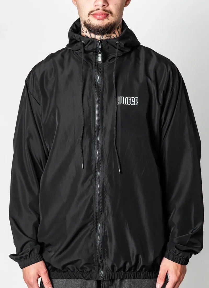 Jaqueta Corta Vento Liso Leve Capuz Esporte Masculina Hunter