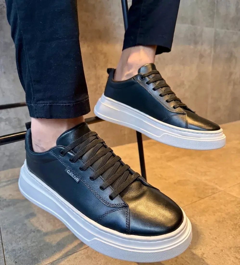 Sapato Masculino Casual Couro Legítimo Calce Fácil Macio