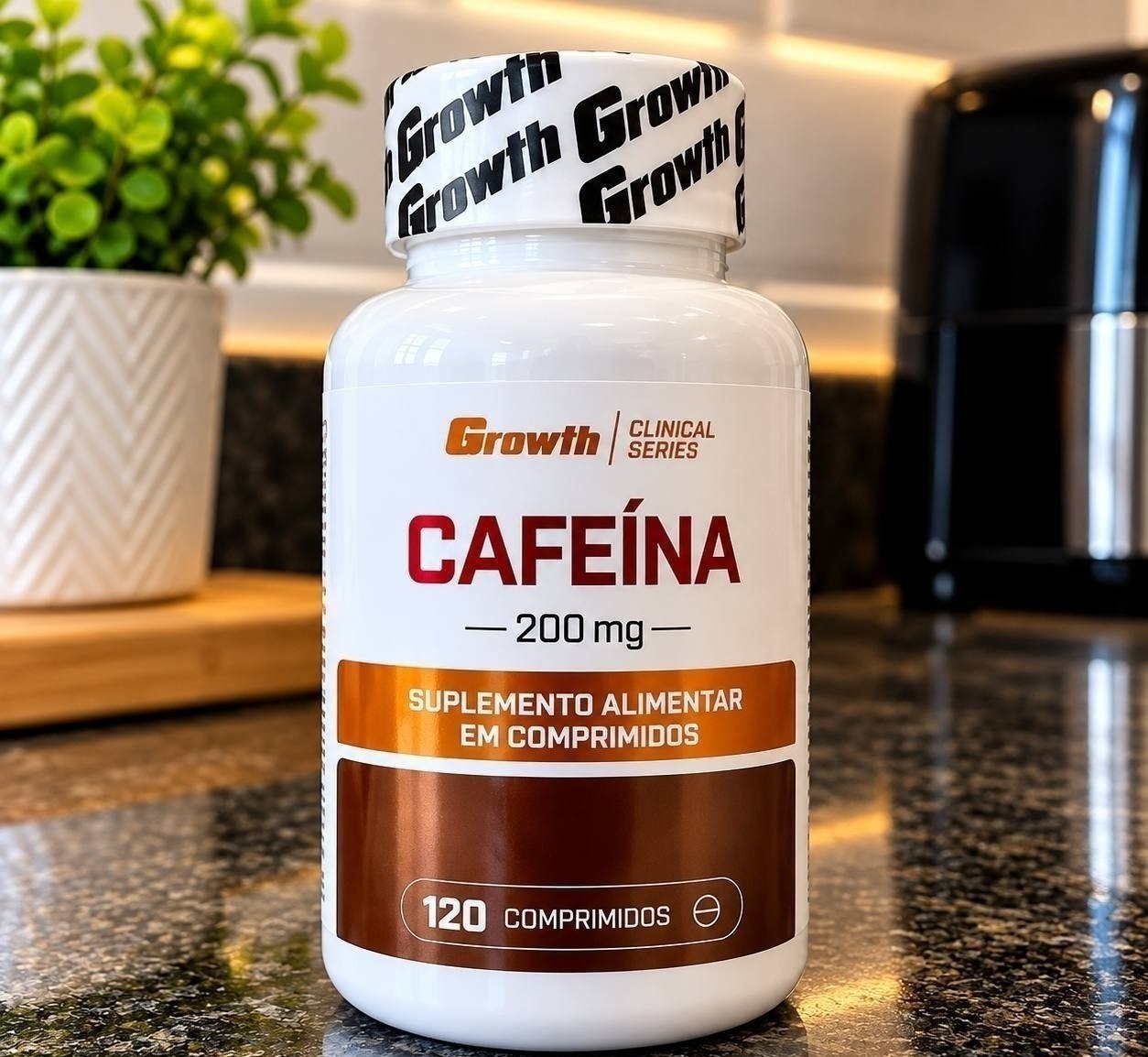 Cafeína 200mg 120 Comprimidos Growth