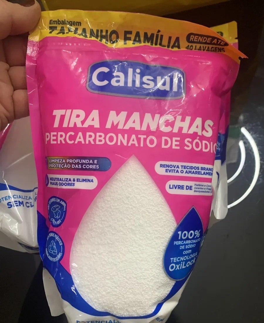 Percarbonato de Sódio 100 Puro Calisul  1kg