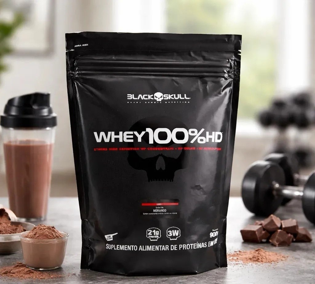 Whey protein Dark Lab Isolate Fuse em pó sabor Morango x 900g