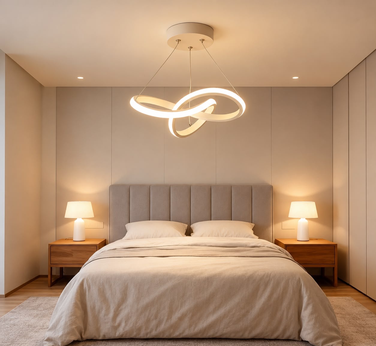 Lustre Pendente Led Moderno 3 Cores Bivolt
