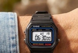 Relógio Casio Masculino Digital Preto de Resina W-59-1VQ