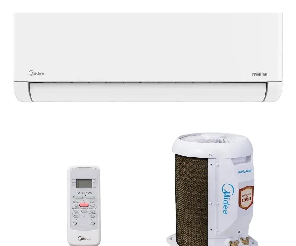 Ar-Condicionado Split Inverter 12000 BTUs Midea Airvolution Lite Frio